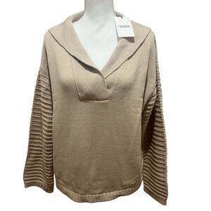 NWT Revolve Stitches and Stripes oversized sweater size large with collar